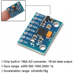 MPU-6050 6-Axis Accelerometer + Gyroscope Module MPU-6050 6-Axis Accelerometer + Gyroscope Module