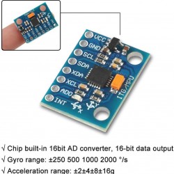 MPU-6050 6-Axis Accelerometer + Gyroscope Module MPU-6050 6-Axis Accelerometer + Gyroscope Module