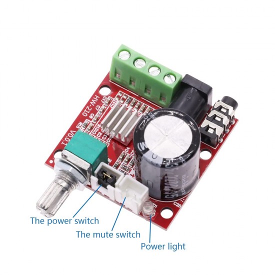 Audio Amplifier PAM8610 2x10W with Volume Control Audio Amplifier PAM8610 2x10W with Volume Control