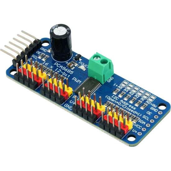 PCA9685 16‑Channel 12‑Bit PWM/Servo Driver – I²C Interface for Robotics ...