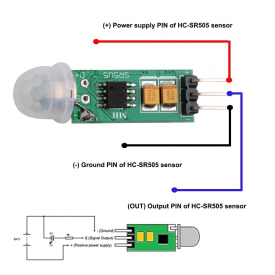 PIR Motion Detection Sensor HC-SR505 PIR Motion Detection Sensor HC-SR505
