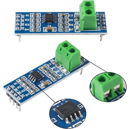MAX485 Transceiver Module – TTL UART Serial to RS485 Interface