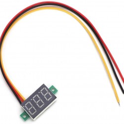 Voltmeter Module Three Wire 0-100V DC 0.36" Red Voltmeter Module Three Wire 0-100V DC 0.36" Red