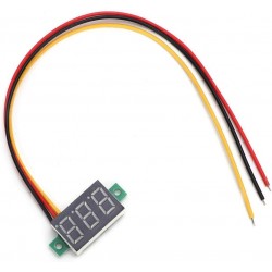Voltmeter Module Three Wire 0-100V DC 0.36" Red Voltmeter Module Three Wire 0-100V DC 0.36" Red