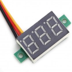 Voltmeter Module Three Wire 0-100V DC 0.36" Red Voltmeter Module Three Wire 0-100V DC 0.36" Red