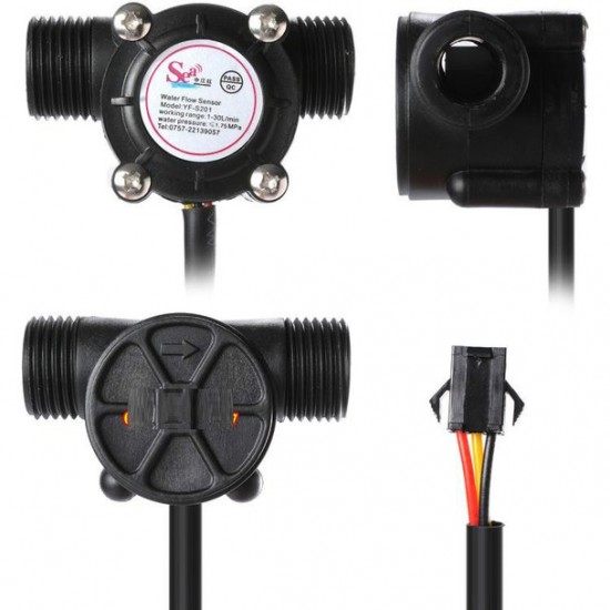 Water Flow Sensor YF-S201 1/2'' Water Flow Sensor YF-S201 1/2''