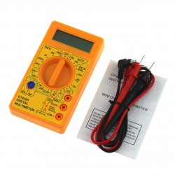 DT-830D Mini Digital Multimeter With Buzzer Overload Protection Safety Voltage Ampere Ohm Tester Probe DC AC LCD DT-830D Mini Digital Multimeter With Buzzer Overload Protection Safety Voltage Ampere Ohm Tester Probe DC AC LCD