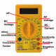 DT-830D Mini Digital Multimeter With Buzzer Overload Protection Safety Voltage Ampere Ohm Tester Probe DC AC LCD