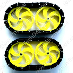 Linked Track Rivet 50 Sets and 4 Wheels Set Linked Track Rivet 50 Sets and 4 Wheels Set