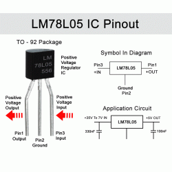 LM78L05 - 5V 100mA Positive Regulator TO-92 LM78L05 - 5V 100mA Positive Regulator TO-92