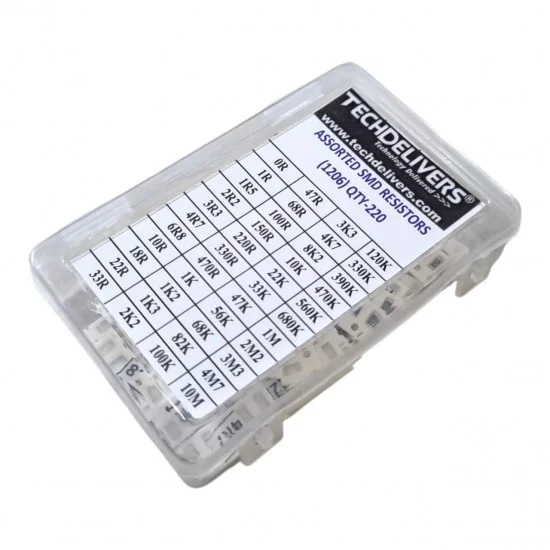 SMD Resistor Kit – 1206 Size, 220 Pieces, 5% Tolerance for DIY & PCB ...