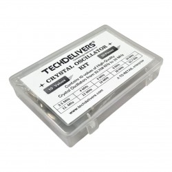 Crystal Oscillator XTAL Assorted Kit 10-Values 50-Pieces  Crystal Oscillator XTAL Assorted Kit 10-Values 50-Pieces