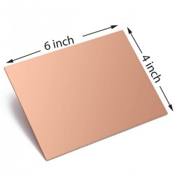 Copper Clad FR1 Phenolic thickness 1.6mm 36Micron Single Sided 6x4.5inch Copper Clad FR1 Phenolic thickness 1.6mm 36Micron Single Sided 6x4.5inch