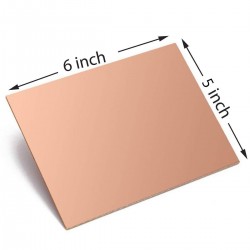 Copper Clad FR4 Glass Epoxy thickness 1.6mm 36Micron Single Sided 6x5inch Copper Clad FR4 Glass Epoxy thickness 1.6mm 36Micron Single Sided 6x5inch