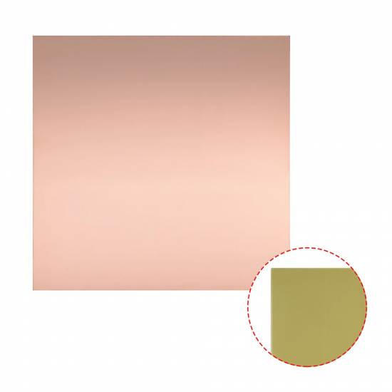 Copper Clad FR4 Glass Epoxy thickness 1.6mm 36Micron Single Sided 12x12inch