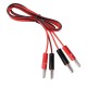 4mm Banana To Banana Plug Red Black Test Probes Pair