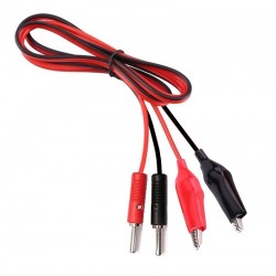 4mm Banana Plug To Crocodile Alligator Clip Red Black Test Probes Pair 4mm Banana Plug To Crocodile Alligator Clip Red Black Test Probes Pair