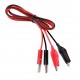 4mm Banana Plug To Crocodile Alligator Clip Red Black Test Probes Pair