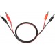 4mm Banana Plug To Crocodile Alligator Clip Red Black Test Probes Pair