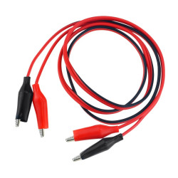 Test Leads 4mm Crocodile To Crocodile Alligator Clip Red Black Pair
