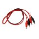 Test Leads 4mm Crocodile To Crocodile Alligator Clip Red Black Pair