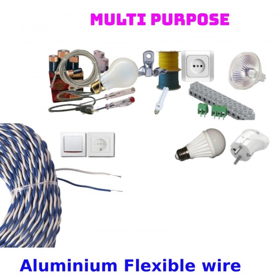2-core Twisted Wire 14/76 Alloy (price per-meter-length) 2-core Twisted Wire 14/76 Alloy (price per-meter-length)