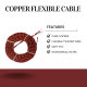 2-core Twisted Wire 14/76 Copper (price per-meter-length)