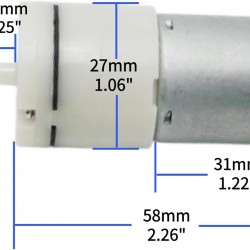 Air Pump – 370 Mini DC Micro Motor for Aquarium & DIY Projects Air Pump – 370 Mini DC Micro Motor for Aquarium & DIY Projects
