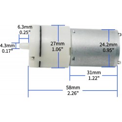 Air Pump – 370 Mini DC Micro Motor for Aquarium & DIY Projects Air Pump – 370 Mini DC Micro Motor for Aquarium & DIY Projects