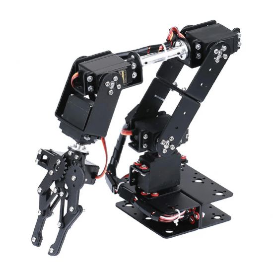 6 DOF Robotic Arm Kit MG995 – Programming Robot Arm Education DIY Kit (Servo Not Included)
