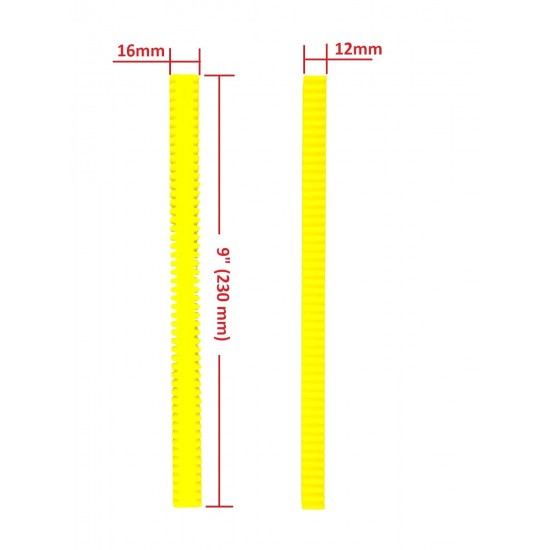 Rack Gear Wide 50 Teeth 9inch Length Rack Gear Wide 50 Teeth 9inch Length