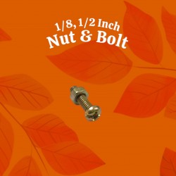 Nut with Bolt - 1/8, 1/2inch Nut with Bolt - 1/8, 1/2inch