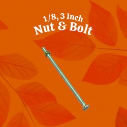 Nut with Bolt - 1/8, 3inch Nut with Bolt - 1/8, 3inch