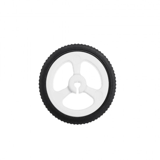 Wheel for N20 Micro Gear Motor 34mm Rubber D-Shaped Hole