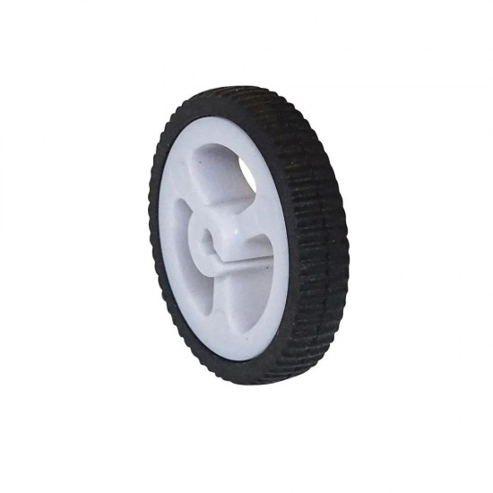 Wheel for N20 Micro Gear Motor 34mm Rubber D-Shaped Hole Wheel for N20 Micro Gear Motor 34mm Rubber D-Shaped Hole
