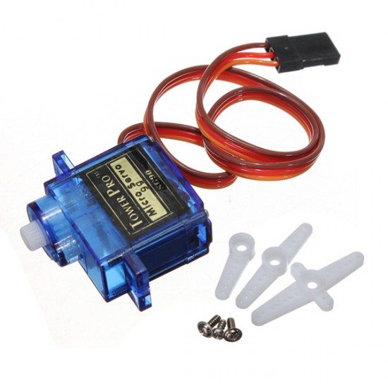 TowerPro SG90 9G micro servo motor 3 fittings