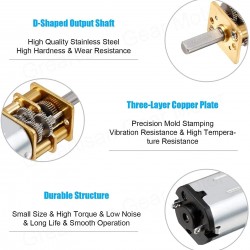 N20 Micro Metal Gear Motor 150rpm