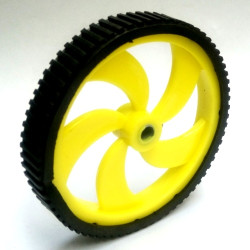 Pro Wheel for DC Geared motor (6mm shaft) -Dia 85mm, width 15mm