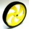 Pro Wheel for DC Geared motor (6mm shaft) -Dia 85mm, width 15mm