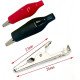 Crocodile Alligator Clip Sleeve 25mm Red & Black Pair Crocodile Alligator Clip Sleeve 25mm Red & Black Pair