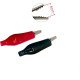 Crocodile Alligator Clip Sleeve 25mm Red & Black Pair Crocodile Alligator Clip Sleeve 25mm Red & Black Pair