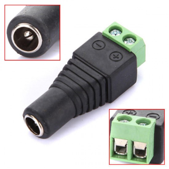 DC Jack Female Connector with 2 Pin PBT DC Jack Female Connector with 2 Pin PBT