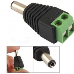 DC Jack Male Connector with 2 Pin PBT