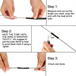 Heat Shrink Tube 4 MM Diameter (1 Meter) imported WOER Heat Shrink Tube 4 MM Diameter (1 Meter) imported WOER