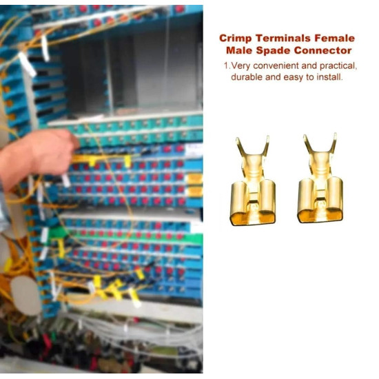 Non‑Insulated Female Lugs (6.3mm)