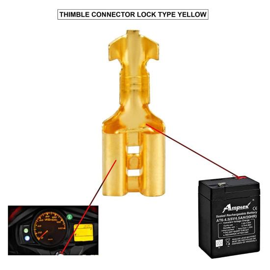 Non‑Insulated Female Lugs (6.3mm)