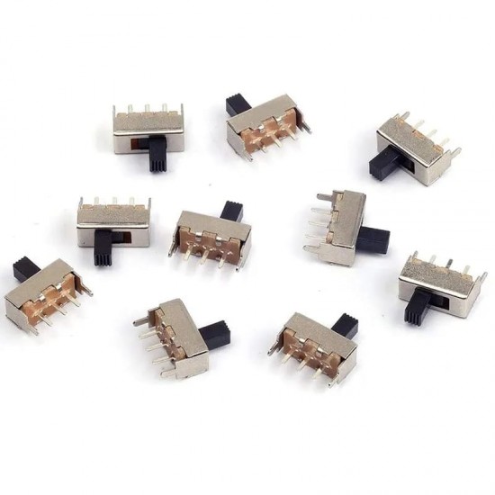 Slide Switch 3-Pin 2-Position SPDT, 0.5A 50V Slide Switch 3-Pin 2-Position SPDT, 0.5A 50V