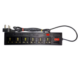 TECHDELIVERS® 6 Sockets Power Strip Extension Board with Switch 3Pin 2.5 Meters wire length FUSE protected TECHDELIVERS® 6 Sockets Power Strip Extension Board with Switch 3Pin 2.5 Meters wire length FUSE protected