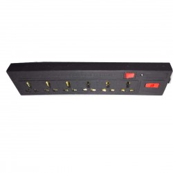 TECHDELIVERS® 6 Sockets Power Strip Extension Board with Switch 3Pin 2.5 Meters wire length FUSE protected TECHDELIVERS® 6 Sockets Power Strip Extension Board with Switch 3Pin 2.5 Meters wire length FUSE protected