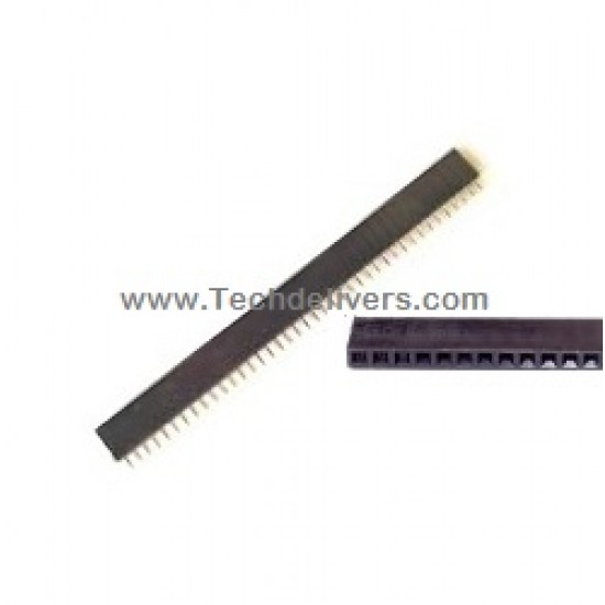 Female Header Berg Strip Straight 40-pin 0.1" (2.54 mm) spacing